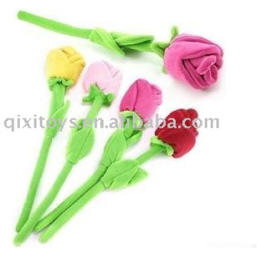 soft stuffed valentine rose flower toy
